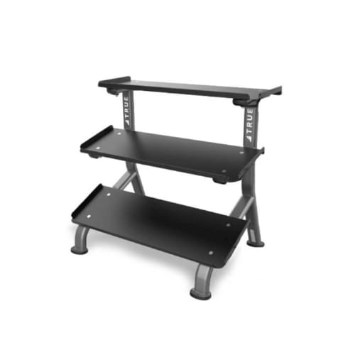 TRUE Fitness 3 Tier Flat Tray Dumbbell Rack, FS-24